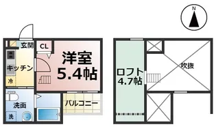 パルテノス名駅南【203号室】の間取り