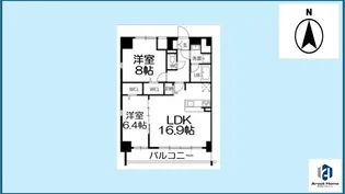 プレスティ則武【901号室】の間取り