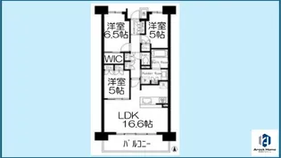 パークホームズ上小田井コンフォートウィル【7階】の間取り