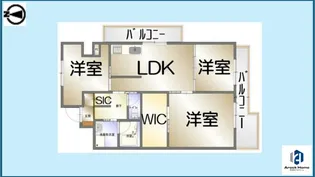 矢野マンション【407号室】の間取り
