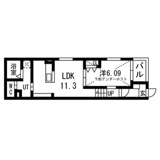リヴェール元中野Ⅱ【102号室】の間取り