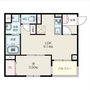 プライムシールド西又兵ヱ町【2階】の間取り
