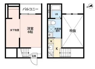 Ciel 五女子【102号室】の間取り