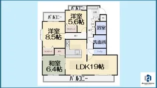 グランドメゾン東山元町【A1号室】の間取り