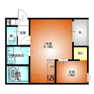 REGALEST名駅西【3階】の間取り