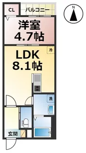 アエスタース【301号室】の間取り