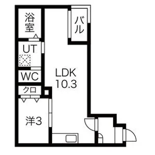 WARREN KANNONⅠ【1階】の間取り