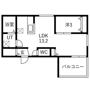 リトリート氷室【303号室】の間取り
