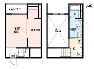 Ciel 五女子【203号室】の間取り