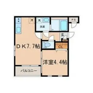 MOVE六番町WEST【2階】の間取り