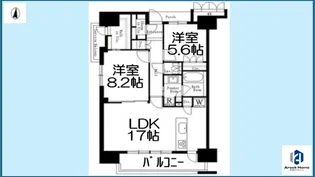 アンアージュ白壁【10階】の間取り