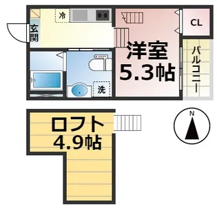 Tripletta【1階】の間取り