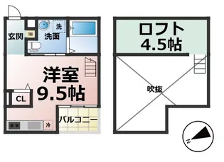 MYUⅤ(エムワイユーファイブ)【2階】の間取り