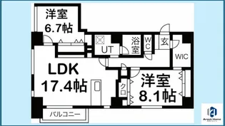 C・P・Pure隼人町【202号室】の間取り