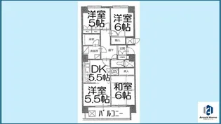 ライオンズマンション鶴舞【414号室】の間取り