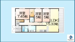 ベルメゾン【3階】の間取り