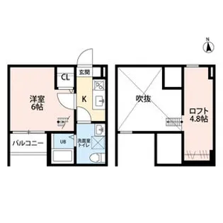 TEODORA 浅間町【102号室】の間取り