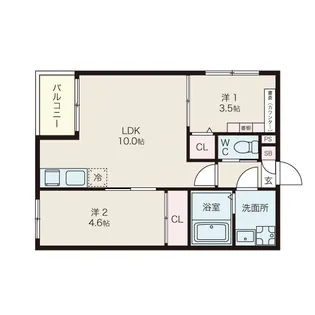 storia桜本町【3階】の間取り