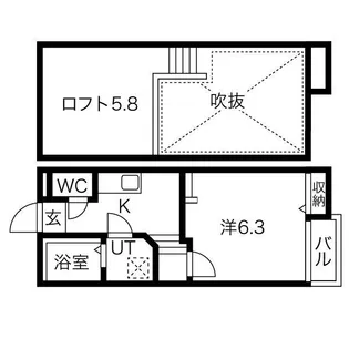 Creo日比野【2階】の間取り