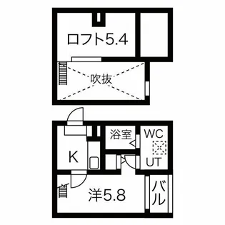 venusta【201号室】の間取り