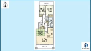 東山シティハウス【4階】の間取り