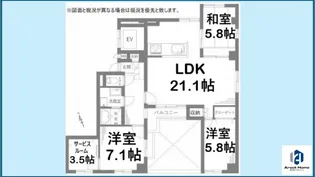 丸美シャトー大須【3階】の間取り