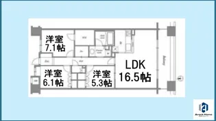 LASANTE東白壁【2階】の間取り