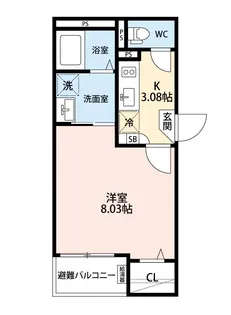 Jack hosho Ⅲ【2階】の間取り