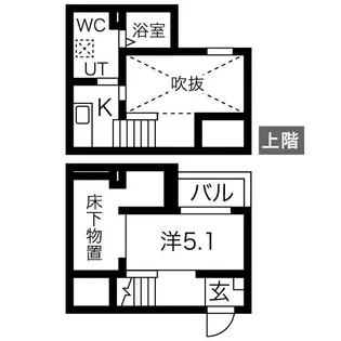 プレンフル【2階】の間取り