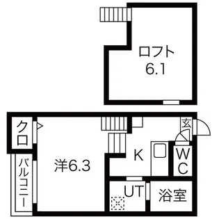 Bellezza【203号室】の間取り