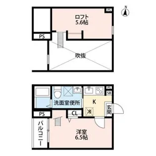 AQUA源兵衛町【101号室】の間取り