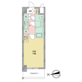 S-RESIDENCE志賀本通【606号室】の間取り
