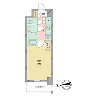 S-RESIDENCE志賀本通【406号室】の間取り