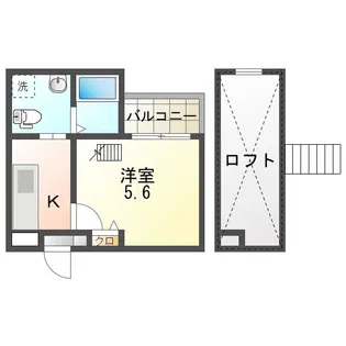 CRASTINE高畑【103号室】の間取り