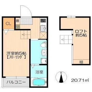 リヴェール本陣【203号室】の間取り