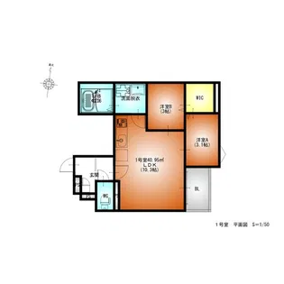 REGALEST伝馬町南【2階】の間取り