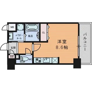 パルティール金山【707号室】の間取り