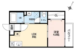 ルミエール新堀町【3階】の間取り