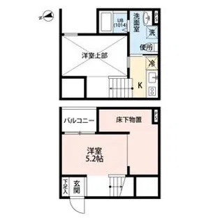 クラリエール五女子【103号室】の間取り