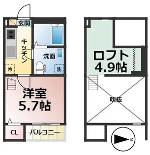 カメリア【103号室】の間取り