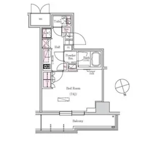アーバネックス三田【7階】の間取り