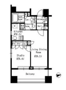 パークアクシス青山骨董通り【8階】の間取り