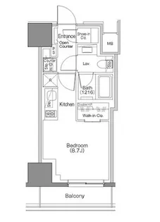 ザ・パークハビオSOHO大手町【7階】の間取り