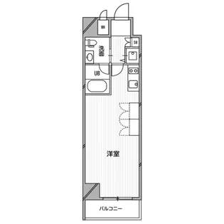 南堀江プライマリーワン【6階】の間取り