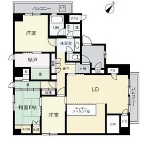 アメニティ江戸堀アネックス【411号室】の間取り