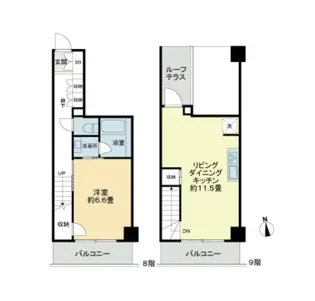 ライオンズフォーシア中野の間取り