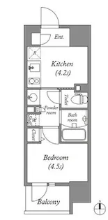 コスモグラシア三ノ輪【10階】の間取り