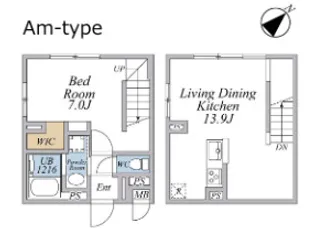LEGALAND武蔵小山ANNEX【4階】の間取り