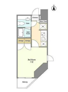 エコロジー木場レジデンス【8階】の間取り