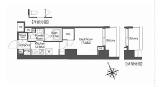 コンフォリア西荻窪【4階】の間取り